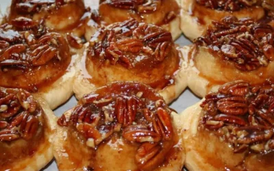 BLOOD ORANGE PECAN STICKY BUNS