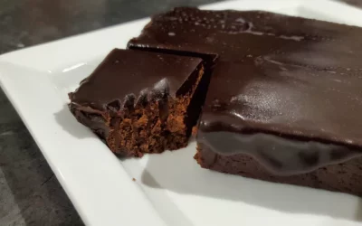 DARK CHOCOLATE BROWNIES W/ ESPRESSO BALSAMIC GANACHE